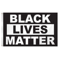 Black Lives Matter Flag 3ft X 5ft Super Knit Polyester