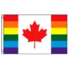 Canada Rainbow Flag 3ft X 5ft Printed Polyester