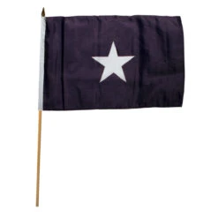 Bonnie Blue 12in X 18in Stick Flag