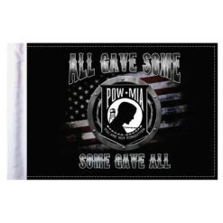 All Gave Some POW Motorcycle Flag - 6" X 9"