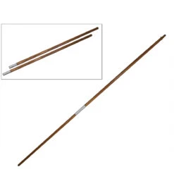 7ft Indoor Oak Flagpole - Silver Joints