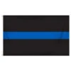 Thin Blue Line Flag 3ft X 5ft Printed Polyester