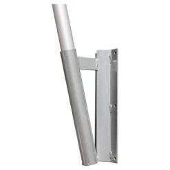 Swooper Flat Wall Mount - Silver Angled