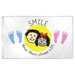 Choose Life Flag 3ft X 5ft Super Knit Polyester