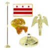 Super Tough D.C. 4ft X 6ft Flag, Telescoping Flagpole, Base, And Optional Tassel