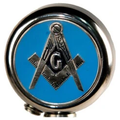 Motorcycle Flag Pole Decorative Topper - Blue Lodge Mason