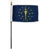 Indiana Flag 4 X 6 Inch
