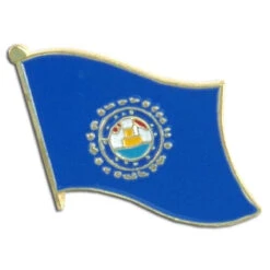 New Hampshire Flag Lapel Pin - 3/4" X 1/2"