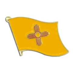 New Mexico Flag Lapel Pin - 3/4" X 1/2"