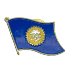 South Dakota Flag Lapel Pin - 3/4" X 1/2"