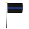 Thin Blue Line Flag 4x6in Stick Flag