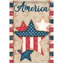Carson Patriotic Banner Flag - American Stars - 28in X 40in
