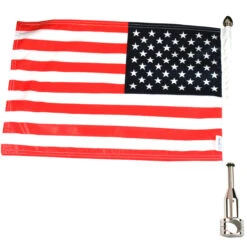Parade Fixed Stainless Steel Motorcycle Flag Mount - 7/8"