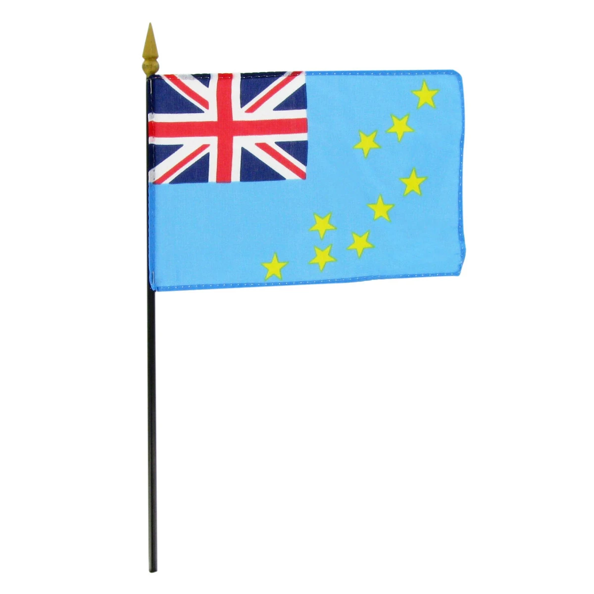 Tuvalu 4" X 6" Stick Flag 1 Tuvalu 4" X 6" Stick Flag