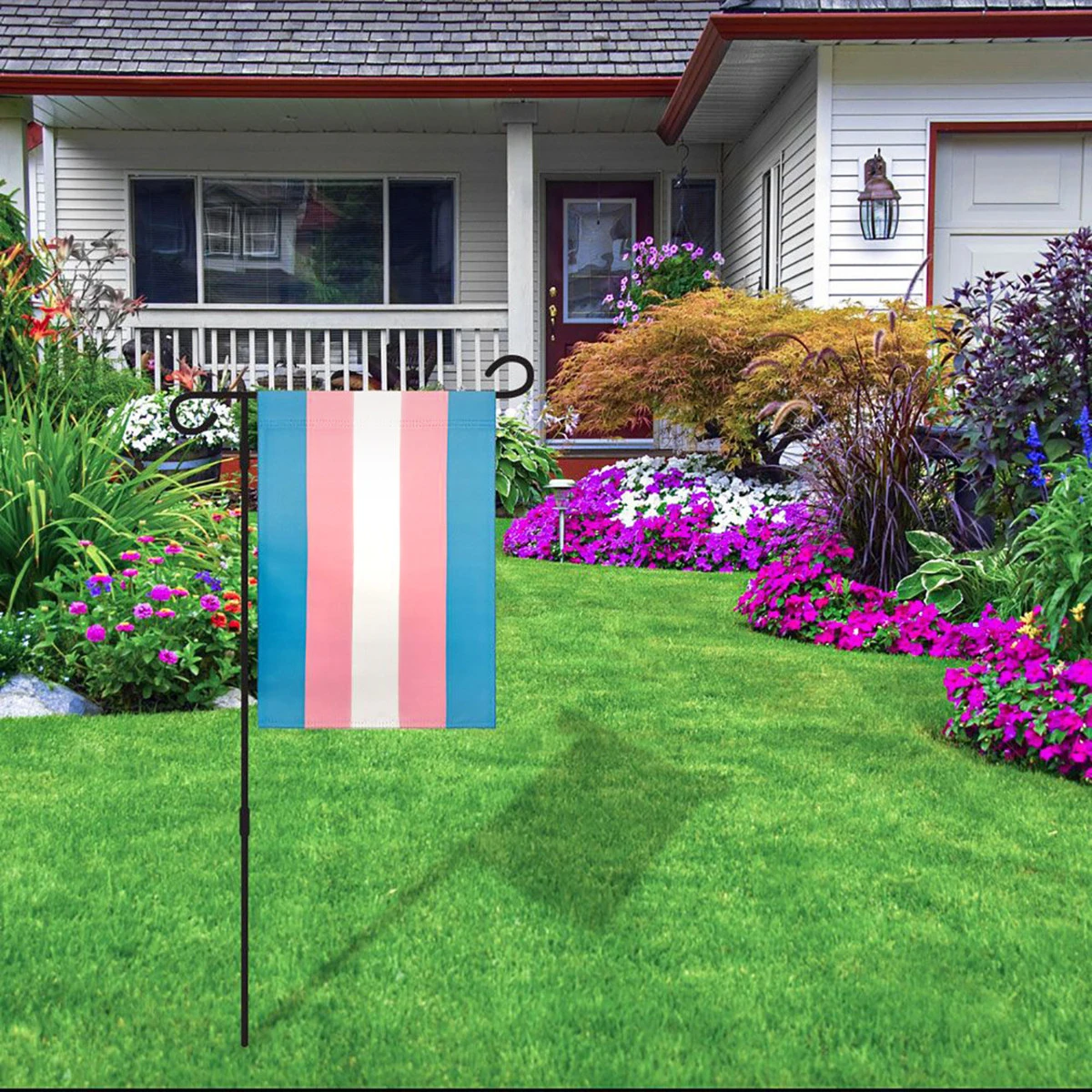 Transgender Garden Flag - 12in X 18in 2 Transgender Garden Flag - 12in X 18in - Image 2