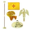 Super Tough New Mexico 4ft X 6ft Flag, Telescoping Flagpole, Base, And Optional Tassel