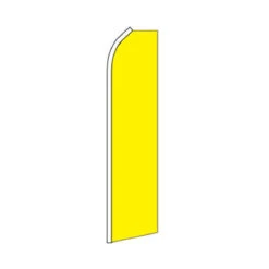Yellow Swooper Flag - 11.5ft X 2.5ft