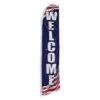 Welcome Swooper Flag - Patriotic - 11.5ft X 2.5ft