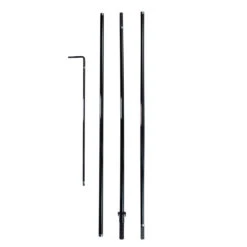 Rectangle Flag Carbon Fiberglass Black Pole - 13ft