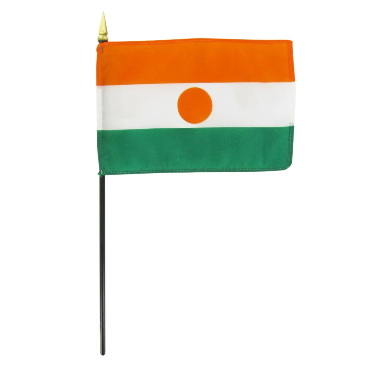 Niger 4" X 6" Stick Flag 1 Niger 4" X 6" Stick Flag