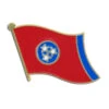 Tennessee Flag Lapel Pin - 3/4" X 1/2"