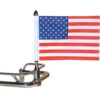 Fixed Stainless Steel Motorcycle Flag Mount - 3/4"
