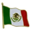 Waving Mexico Flag Lapel Pin - 3/4" X 3/4"