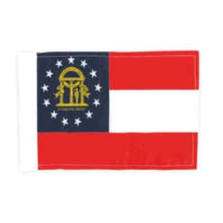 New Georgia Motorcycle Flag - 6" X 9"