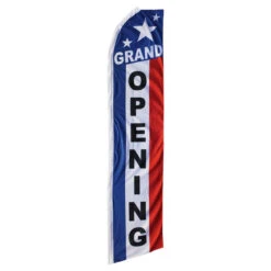 Grand Opening Swooper Flag - 11.5ft X 2.5ft
