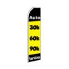 Auto Services Swooper Flag - 30K-60K-90K - 11.5ft X 2.5ft