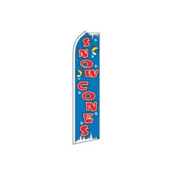 Snow Cones Swooper Flag - 11.5ft X 2.5ft