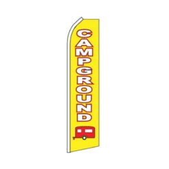Campground Swooper Flag - 11.5ft X 2.5ft