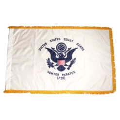 Super Tough Coast Guard 3ft X 5ft Flag, Flagpole, Base, And Optional Tassel -United States Flag Shop npz7kxjwswuypulloiuo 44033.1683685256