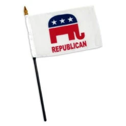 Republican Party Design 1 - 4 X 6 Inch Flag