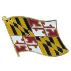 Maryland Flag Lapel Pin - 3/4" X 1/2"