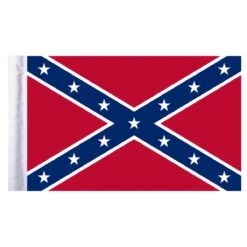 Confederate Motorcycle Flag - 6" X 9"
