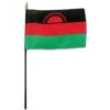 Malawi 4in X 6in Flag