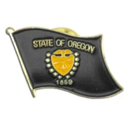Oregon Flag Lapel Pin - 3/4" X 1/2"