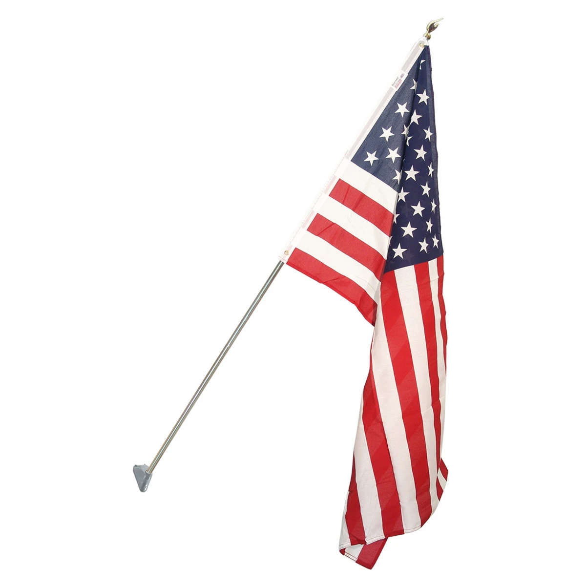 Valley Forge 6ft Silver Residential Flag Kit W/ 3' X 5' US Flag 2 Valley Forge 6ft Silver Residential Flag Kit W/ 3' X 5' US Flag - Image 2