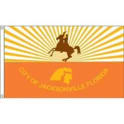 Jacksonville 3ft X 5ft Nylon Flag