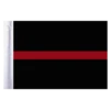 Thin Red Line Motorcycle Flag - 6" X 9"