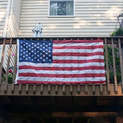 Balcony Mounted American Flag 3ft X 5ft Nylon