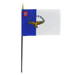 Azores 4in X 6in Stick Flag