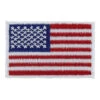 American Flag Patch - White Border - Left Star Field - 1.25in X 2in