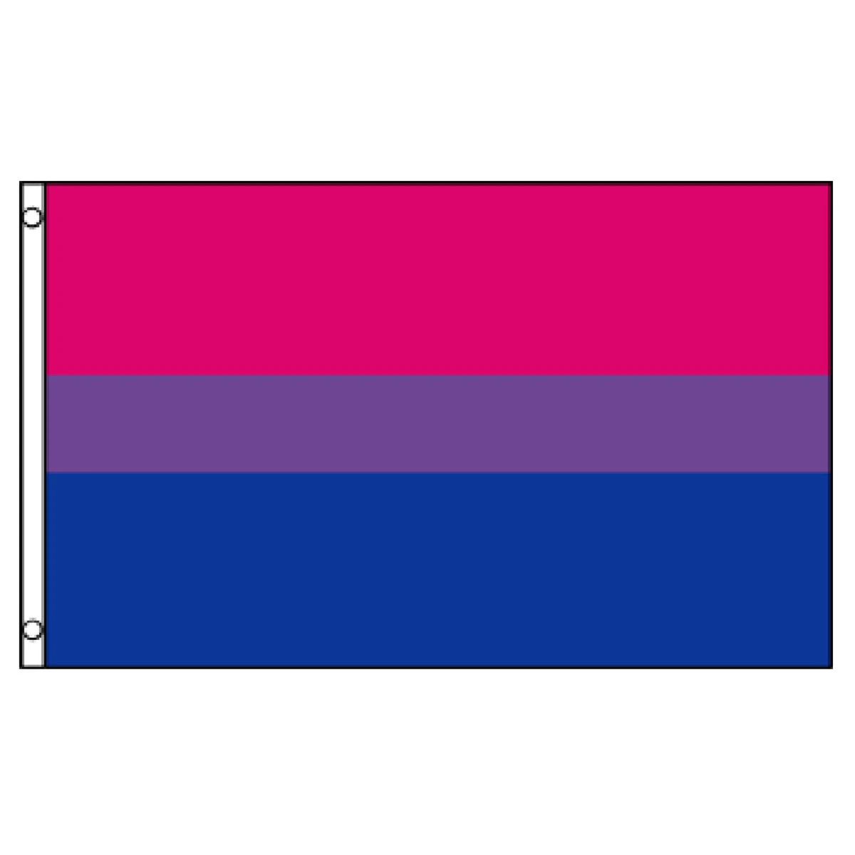 Bi Pride "Bisexual" Flag 3ft X 5ft Printed Polyester 1 Bi Pride "Bisexual" Flag 3ft X 5ft Printed Polyester