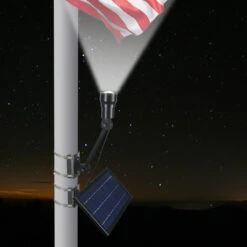 Solar LED Adjustable Flagpole Spot Light - 450 Lumens - LumeGen -United States Flag Shop r0y2ys8ll442td54xn46 84473.1683036435