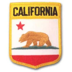 California Embroidered Patch - 3.75" X 2.87"