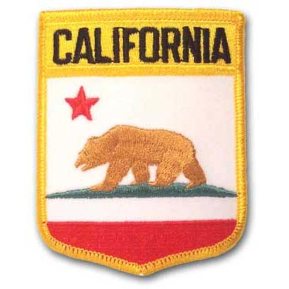 California Embroidered Patch - 3.75" X 2.87" 1 California Embroidered Patch - 3.75" X 2.87"