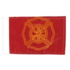 Firefighter Motorcycle Flag - 6" X 9"