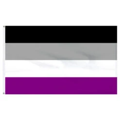 Asexual Flag 3ft X 5ft Printed Polyester